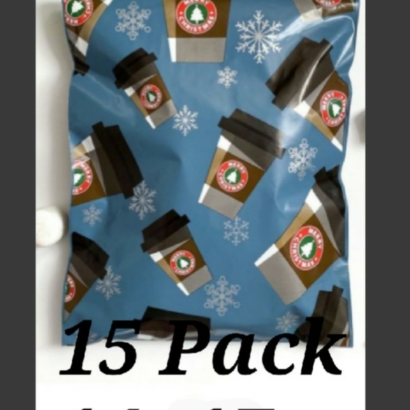 Peppermint Mocha  Mailers 14x17 pack of 15 - Picture 3 of 10